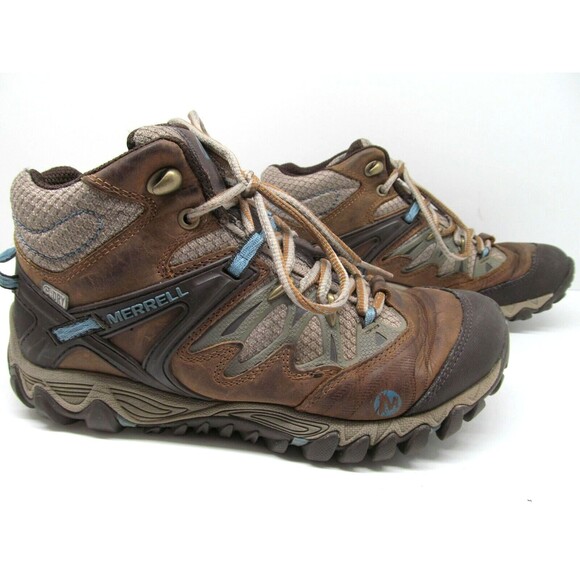 Merrell All Out Blaze Unifly Select Dry High top Hiking Womens Size 8 Shoes - Picture 5 of 12